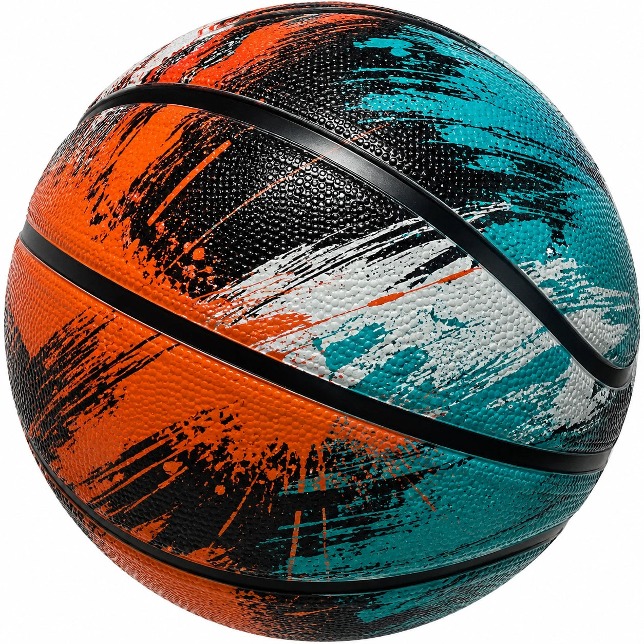 Ballon de basket extérieur multicolore