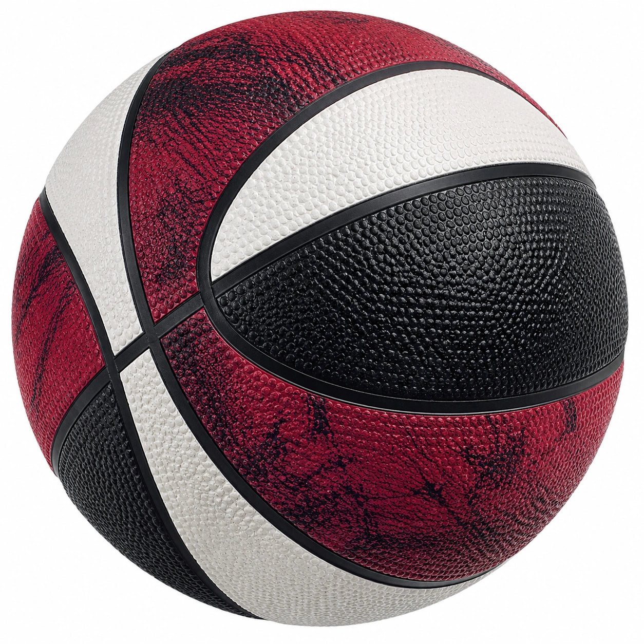 Ballon de Basket Extérieur Rouge/Noir/Blanc - 75 cm