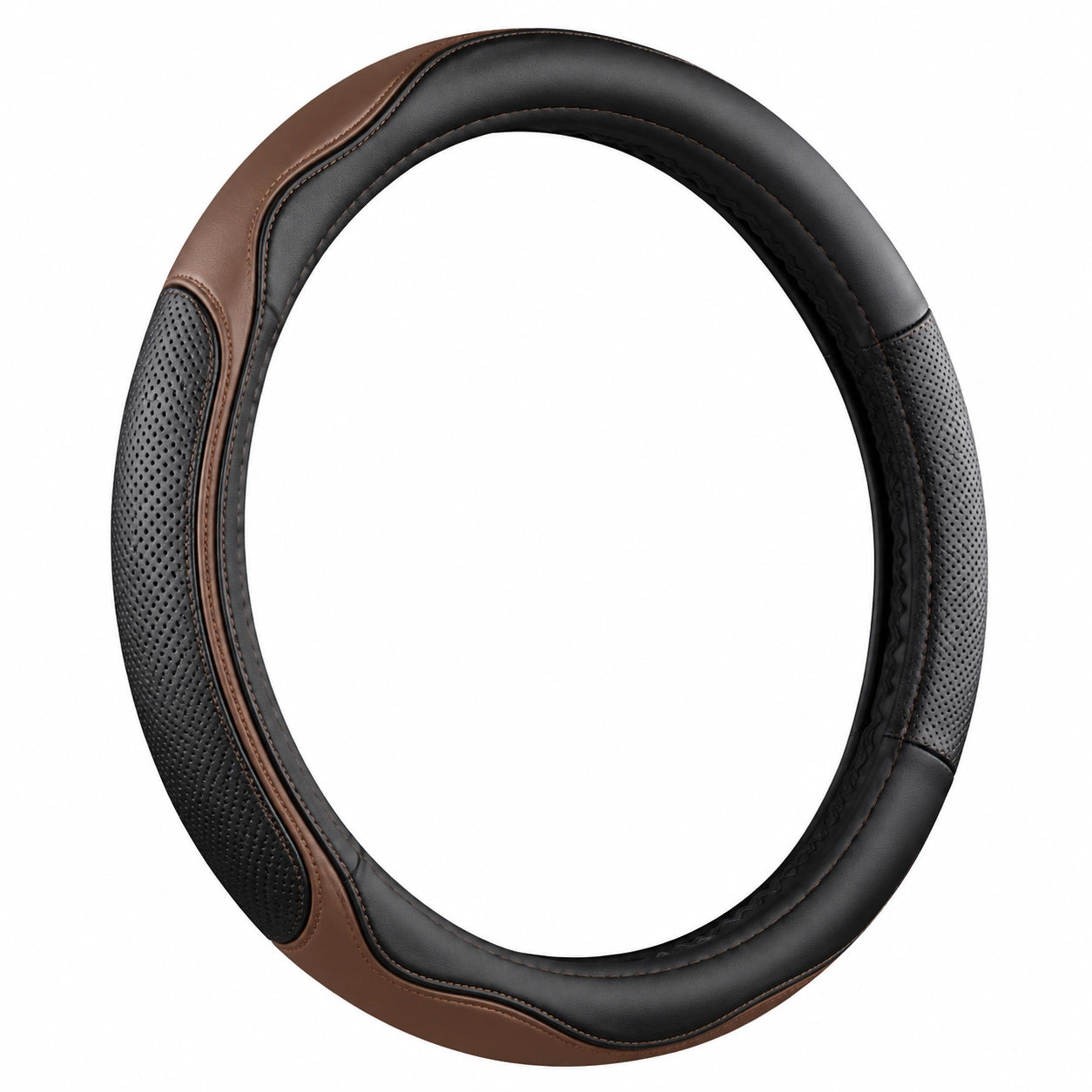 Couvre-Volant Antidérapant Noir et Marron 37-38 cm