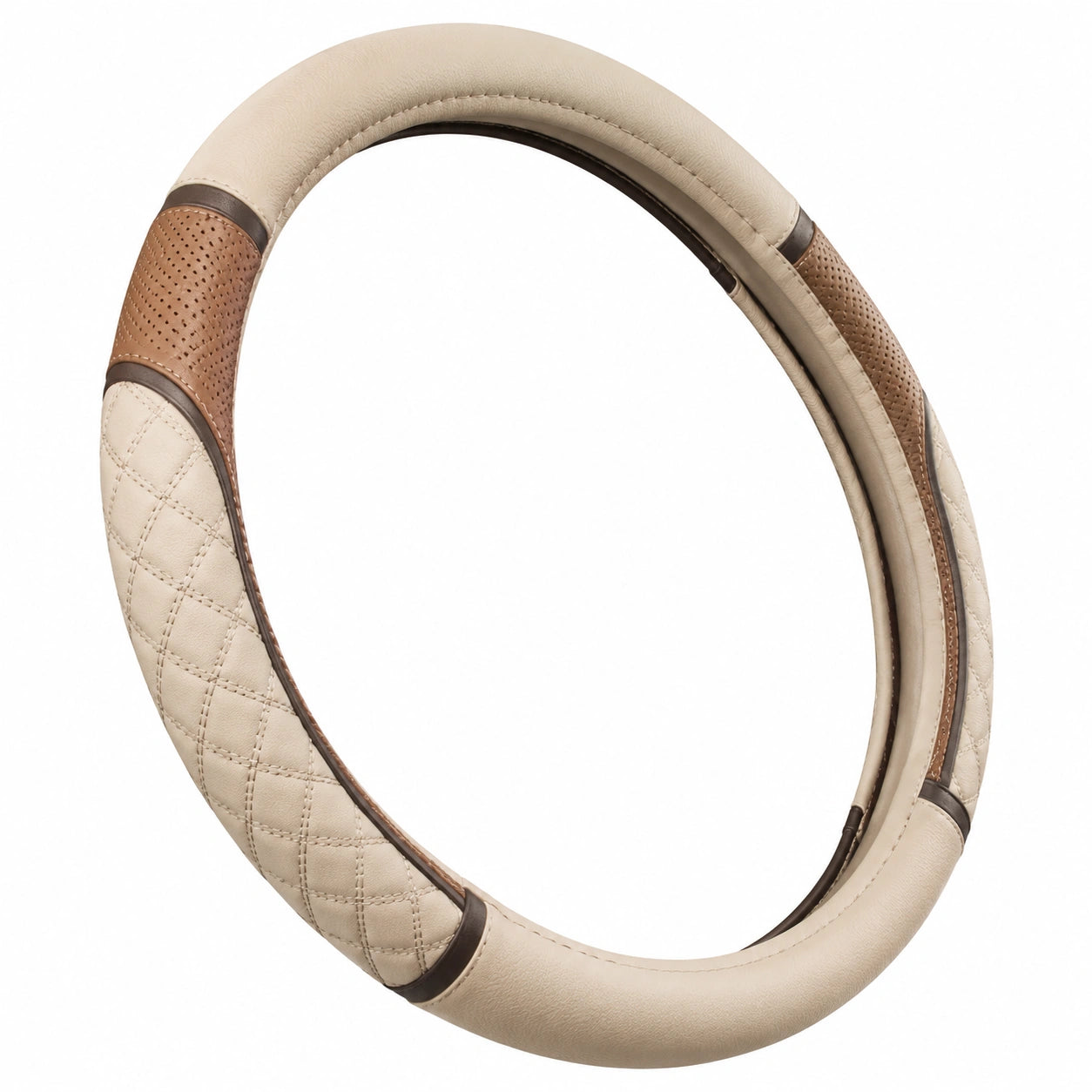 Housse de Volant Antidérapante pour Voiture Rose et Blanc 37-38cm