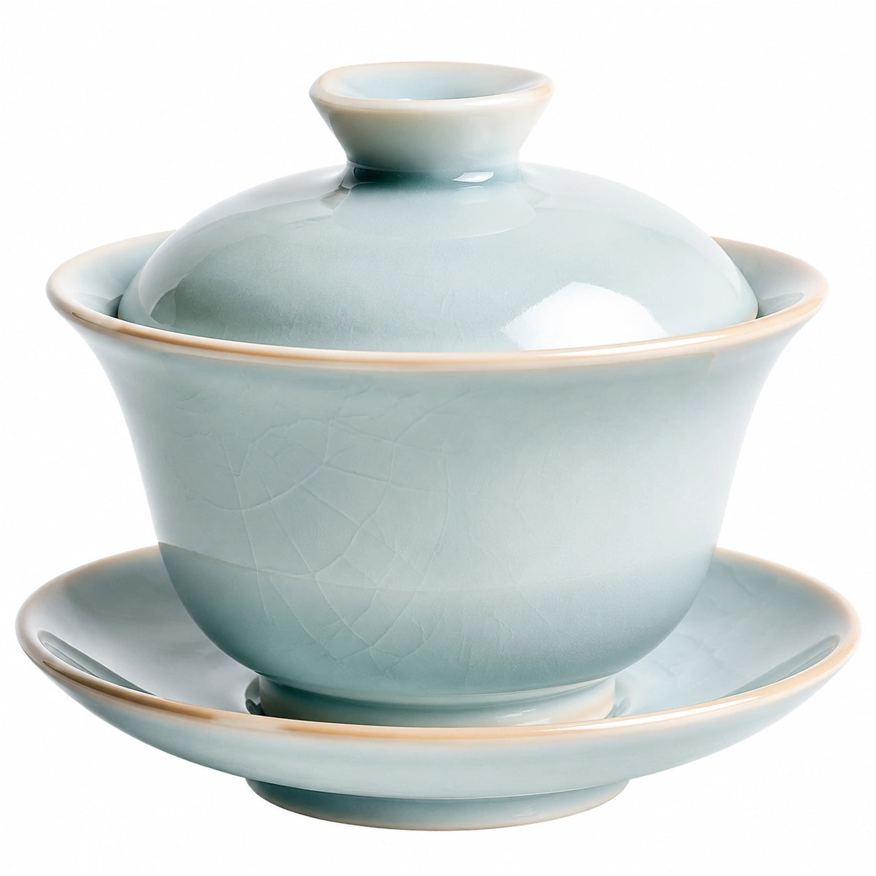 Gaiwan en Céramique Verte avec Motif Nuage