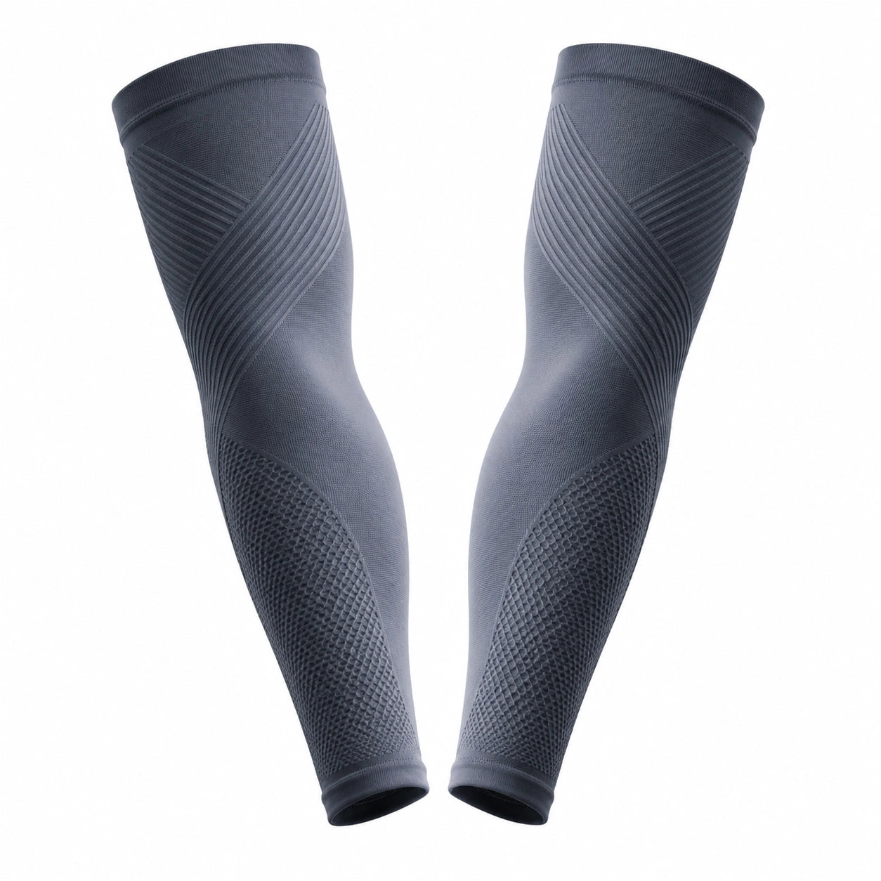 Manchettes de compression sport unisexes rouges UPF 50+