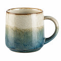 Tasse beige à relief avec anse ergonomique