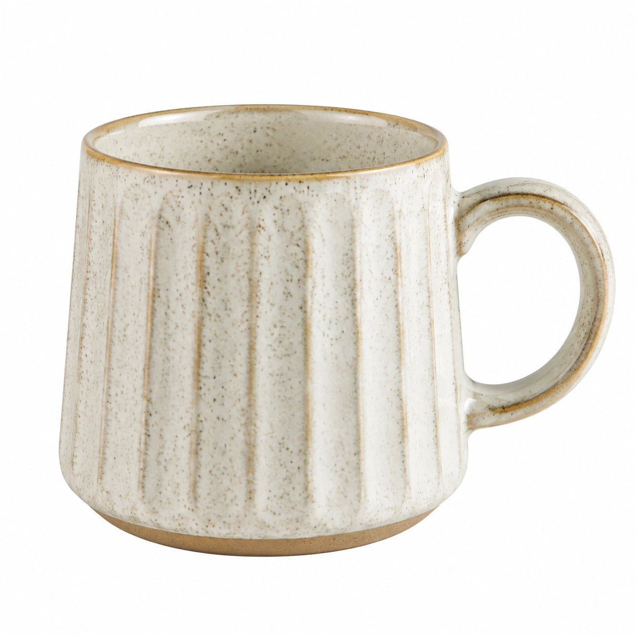 Tasse striée verte en céramique 350ml