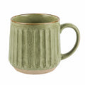 Tasse en céramique à rayures beige 300ml