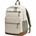 Sac à dos beige 25L avec compartiments multiples