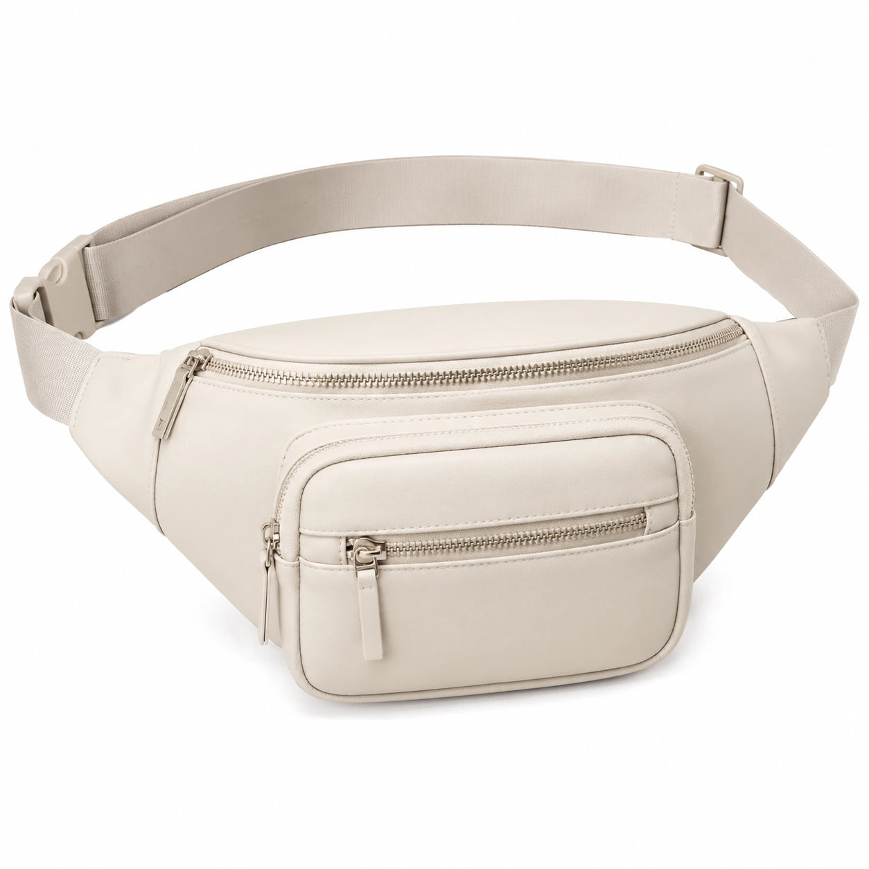 Sac banane unisexe vert kaki avec ceinture réglable