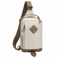 Sac à dos bandoulière ergonomique beige et vert