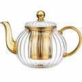 Théière en fonte beige avec filtre inox, 800ml