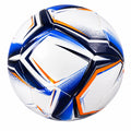 Ballon de football extérieur blanc, bleu et orange taille 5