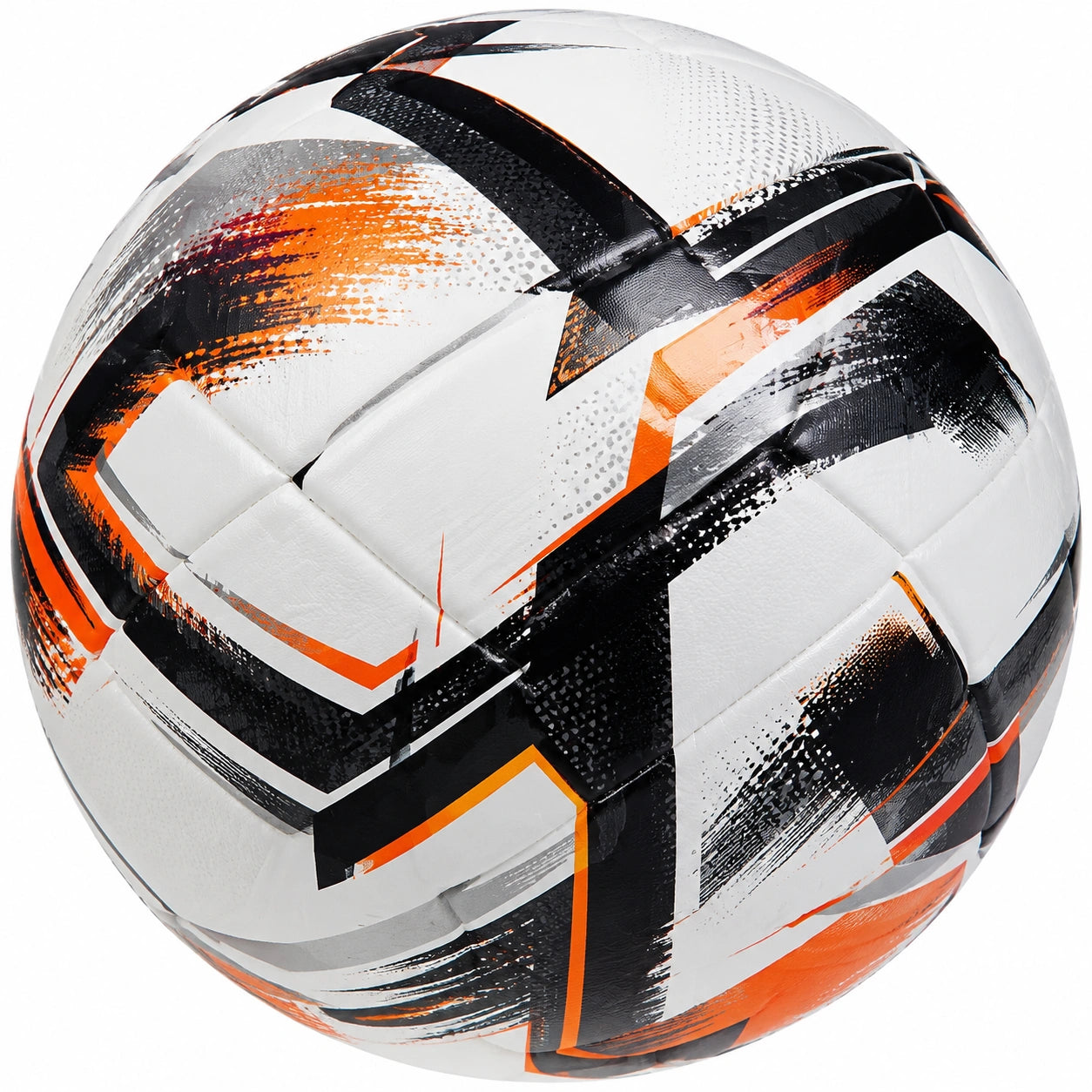 Ballon de football extérieur taille 5 Blanc/Noir/Orange