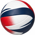 Ballon de volleyball blanc, rouge et bleu cousu