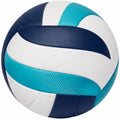 Ballon de volleyball intérieur extérieur bleu, blanc et turquoise