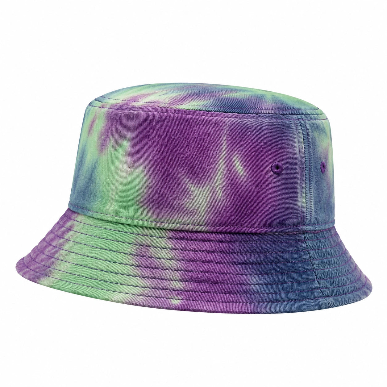 Chapeau Bob Tie-Dye Vert et Violet