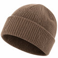 Bonnet en tricot brun pour adultes