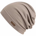 Bonnet Beanie Décontracté Beige