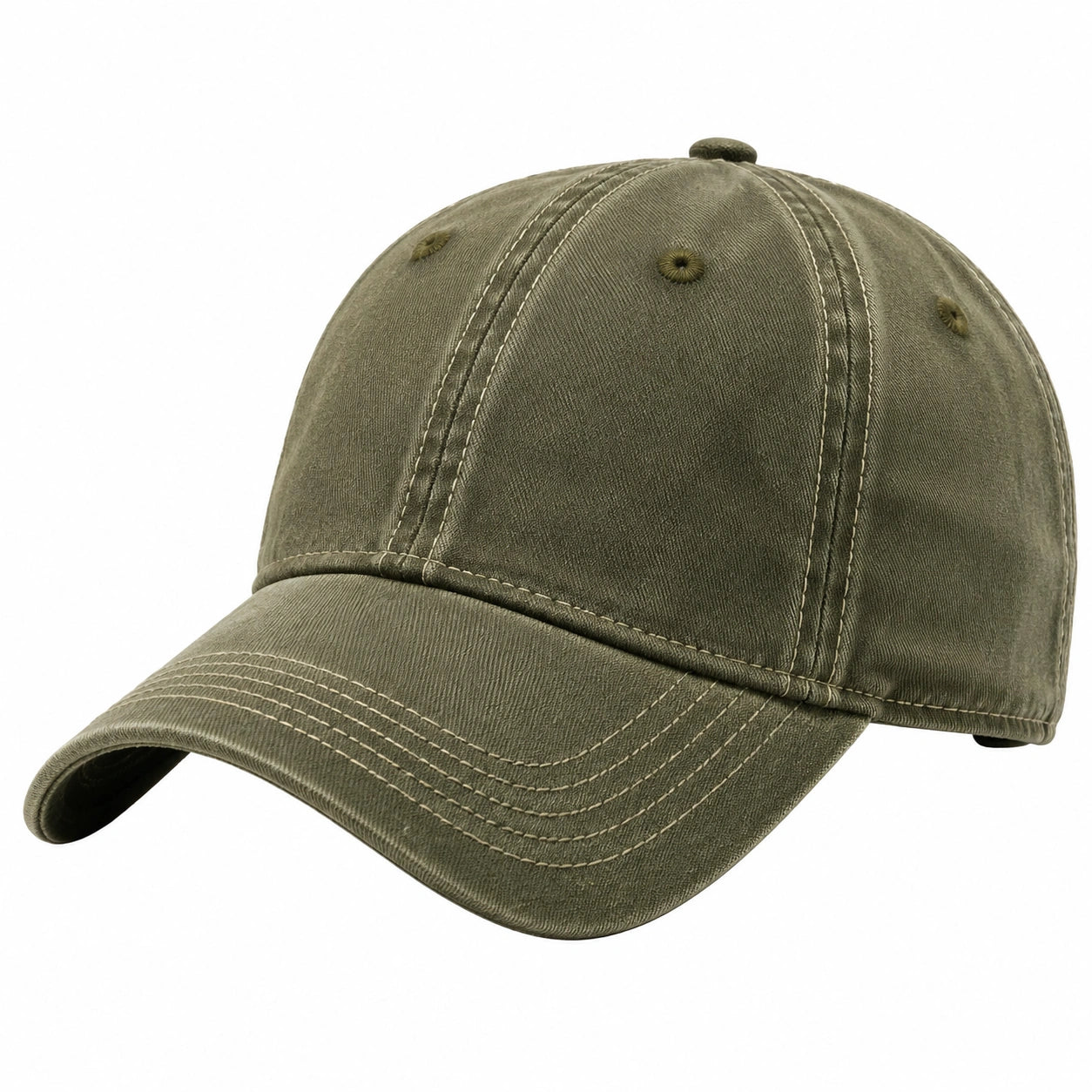 Casquette de baseball classique kaki ajustable
