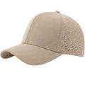 Casquette de baseball beige avec ventilation