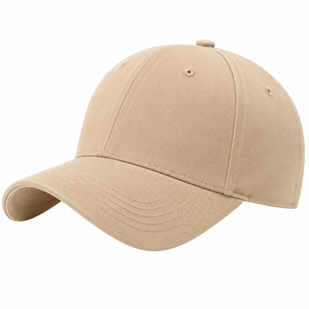 Casquette de baseball beige unisexe ajustable