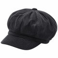 Casquette Gavroche Marron à Chevron