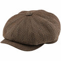 Casquette Gavroche en Tweed Marron