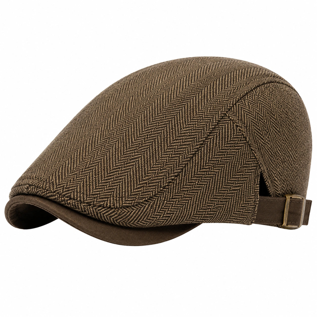 Casquette Plate Réglable Brun