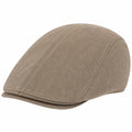 Casquette Plate Chevrons Marron