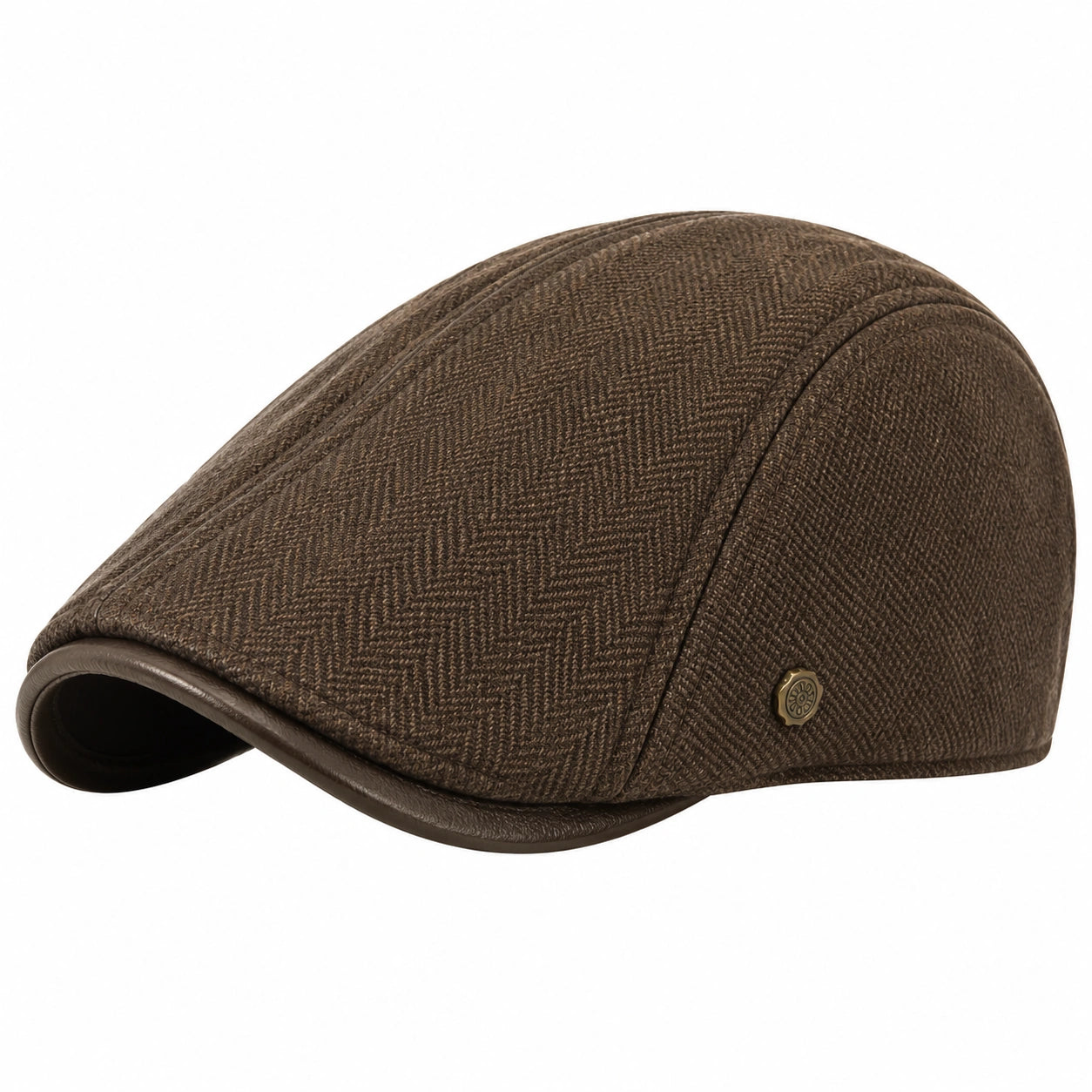 Casquette Plate Réglable en Jean Noir
