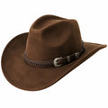 Chapeau de Cowboy Marron avec Décor Étoile